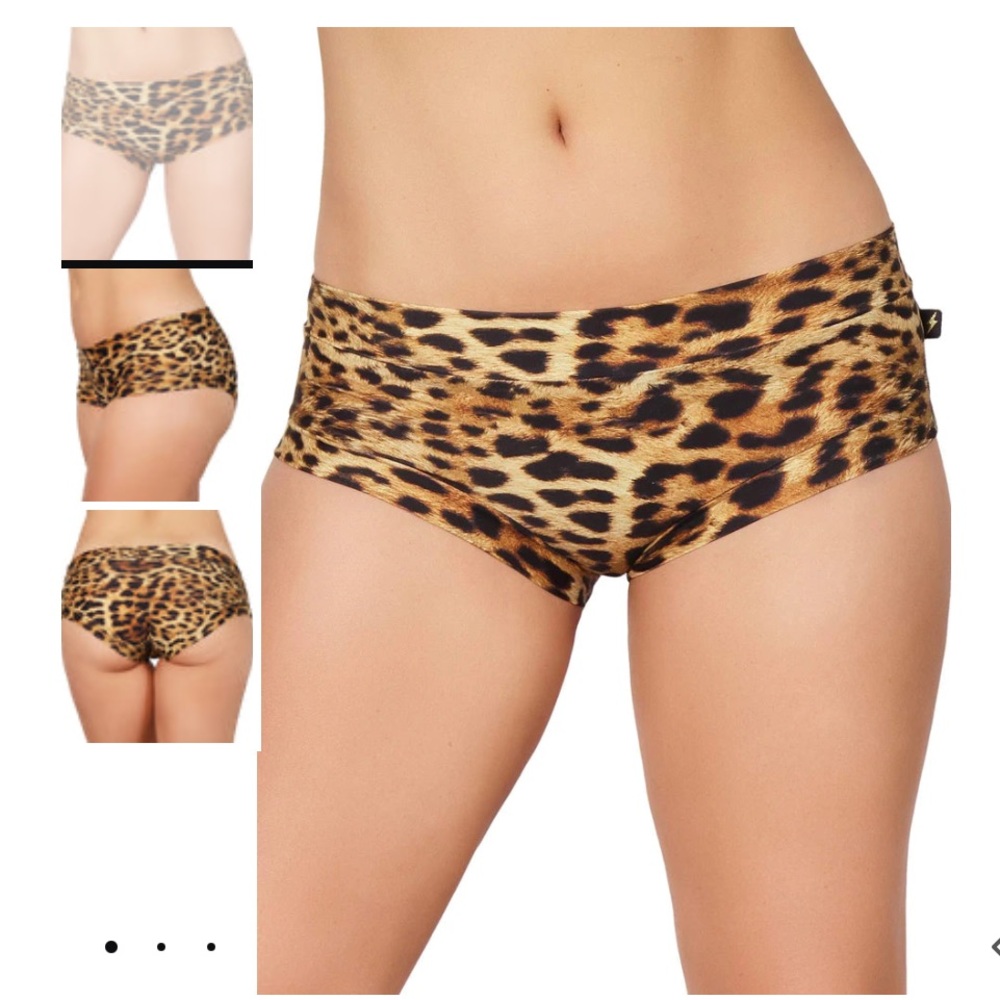 Leopard Hot Pants- Pole Dance Shorts- NWT